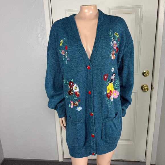 Disney Her Universe Hot topic Women's Sweater XL Snow White seven dwarfs G4-26 - Picture 1 of 8
